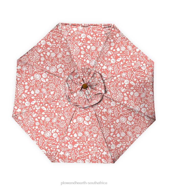 Houseware Plow & Hearth Classic Patio Market Umbrella with Aluminum Pole, 9' dia. - Midnight Navy NFLB1462