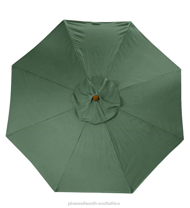 Houseware Plow & Hearth Classic Patio Market Umbrella with Aluminum Pole, 9' dia. - Midnight Navy NFLB1462