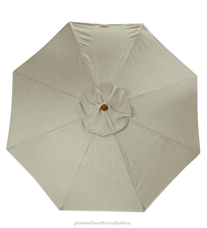 Houseware Plow & Hearth Classic Patio Market Umbrella with Aluminum Pole, 9' dia. - Midnight Navy NFLB1462