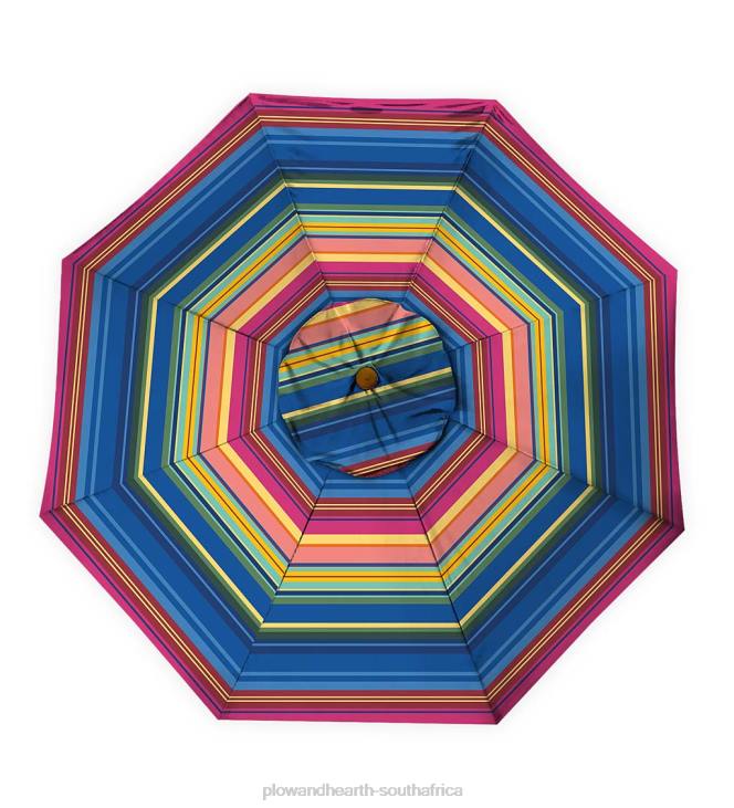 Houseware Plow & Hearth Classic Patio Market Umbrella with Aluminum Pole, 9' dia. - Midnight Navy NFLB1462