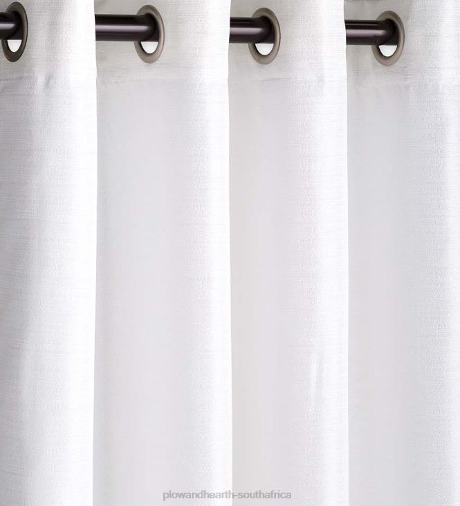 Houseware Plow & Hearth Grasscloth Outdoor Curtain Panel with Grommet Top NFLB1469