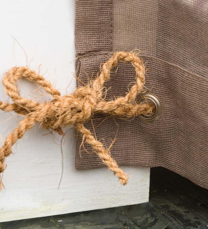 Houseware Plow & Hearth Shenandoah Outdoor SunSpun Tab Top Outdoor Curtain NFLB1470