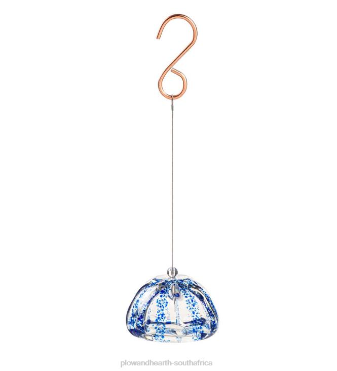 Houseware Plow & Hearth Art Glass Air Plant Decor - Teal NFLB2340