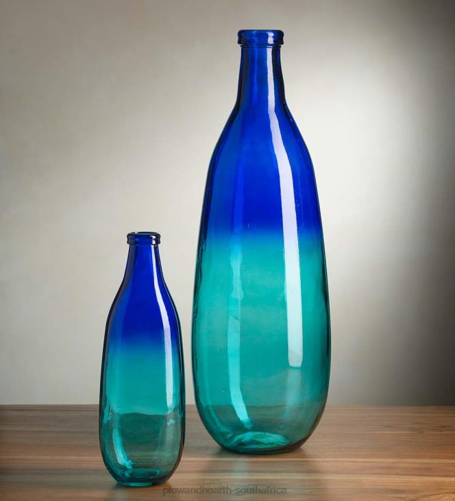 Houseware Plow & Hearth Blue Ombre Elongated Vase Collection NFLB2459