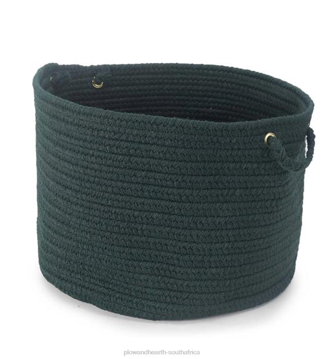 Houseware Plow & Hearth Braided Polypro Roanoke Basket with Handles - Black Multi NFLB2487