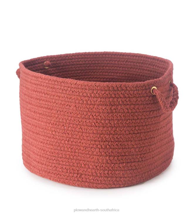 Houseware Plow & Hearth Braided Polypro Roanoke Basket with Handles - Black Multi NFLB2487