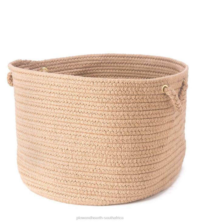 Houseware Plow & Hearth Braided Polypro Roanoke Basket with Handles - Black Multi NFLB2487