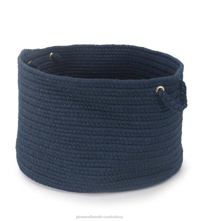 Houseware Plow & Hearth Braided Polypro Roanoke Basket with Handles - Black Multi NFLB2487