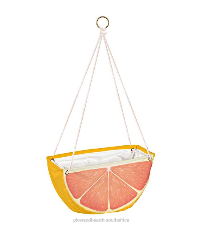 Houseware Plow & Hearth Citrus Fruit Hanging Fabric Planters, Set of 3 NFLB2439