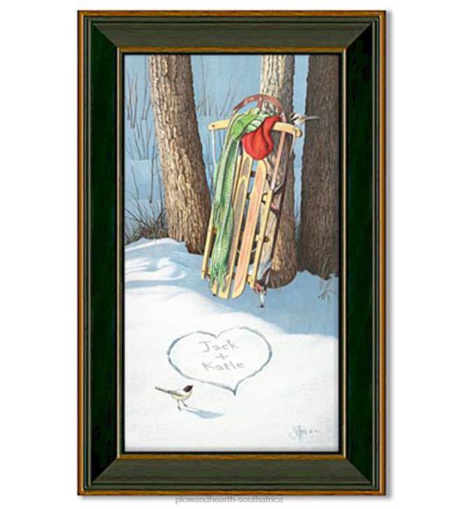 Houseware Plow & Hearth Cold Days, Warm Hearts Personalized Print NFLB2429