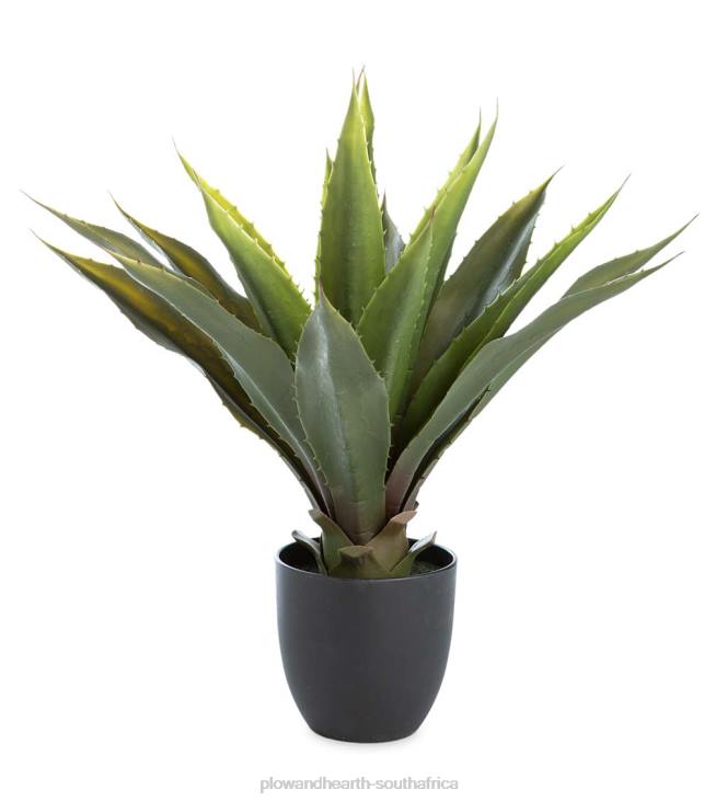 Houseware Plow & Hearth Faux Real Agave Artificial Potted Plant NFLB2399
