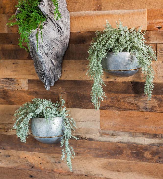 Houseware Plow & Hearth Galvanized Metal Wall Planters, Set of 2 NFLB2453