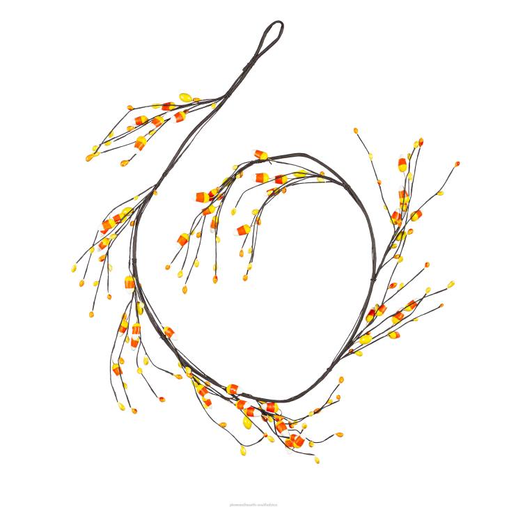 Houseware Plow & Hearth Halloween Candy Corn Artificial Garland NFLB2375