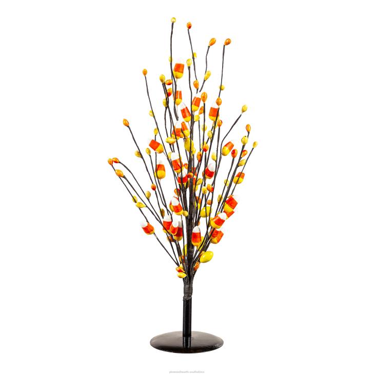 Houseware Plow & Hearth Halloween Candy Corn Artificial Tabletop Tree NFLB2378