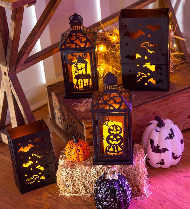 Houseware Plow & Hearth Halloween Dream Ceramic Pumpkins, Set of 3 NFLB2435