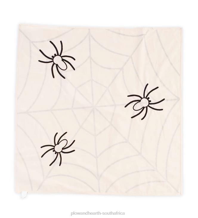 Houseware Plow & Hearth Halloween Spooky Spiderweb Table Throw NFLB2443