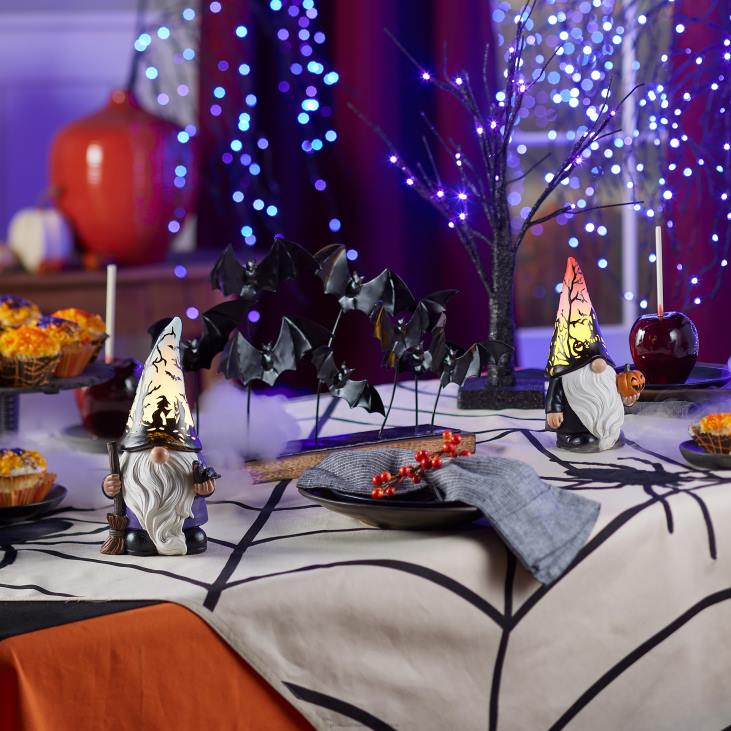 Houseware Plow & Hearth Halloween Spooky Spiderweb Table Throw NFLB2443