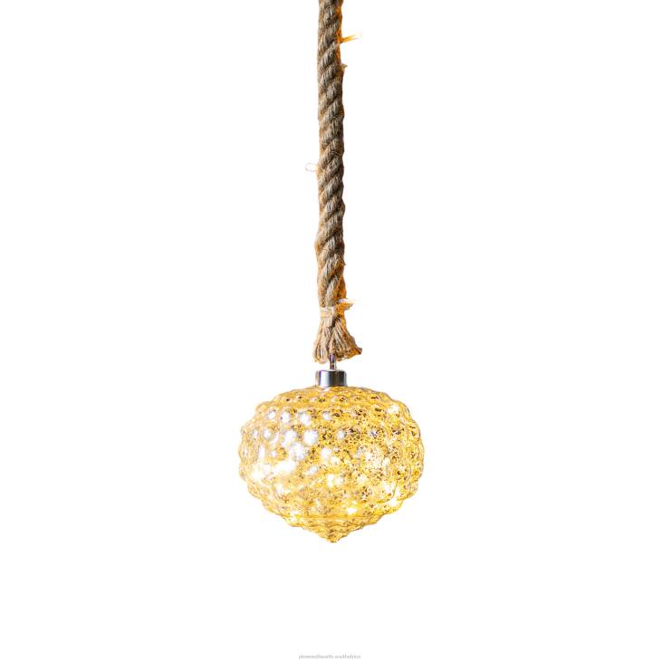 Houseware Plow & Hearth Hanging Glass Pineapple Ornament Light NFLB2324