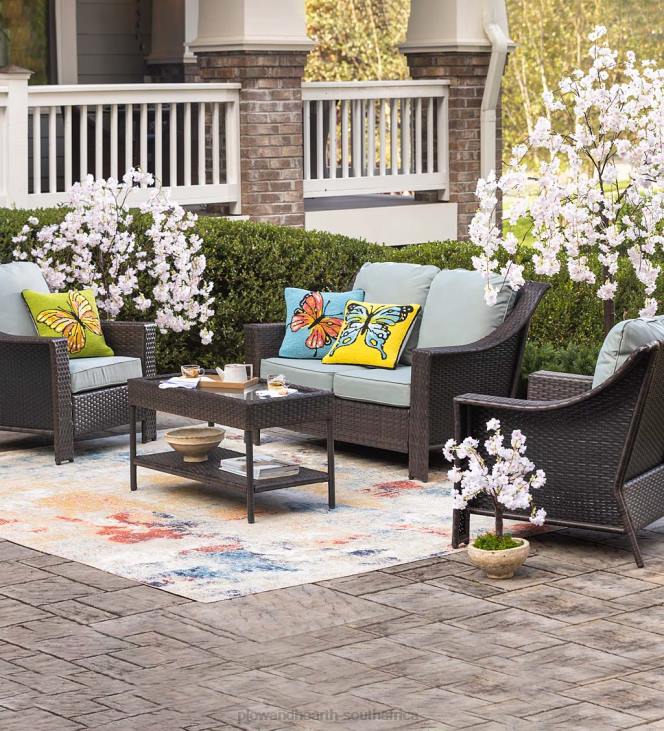 Houseware Plow & Hearth Indoor/Outdoor Electric Lighted Faux Weeping Cherry Trees NFLB2334