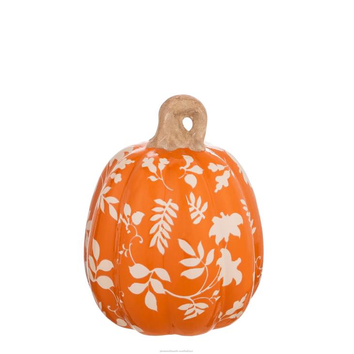 Houseware Plow & Hearth Indoor/Outdoor Printed Ceramic Pumpkins, Set of 3 NFLB2381