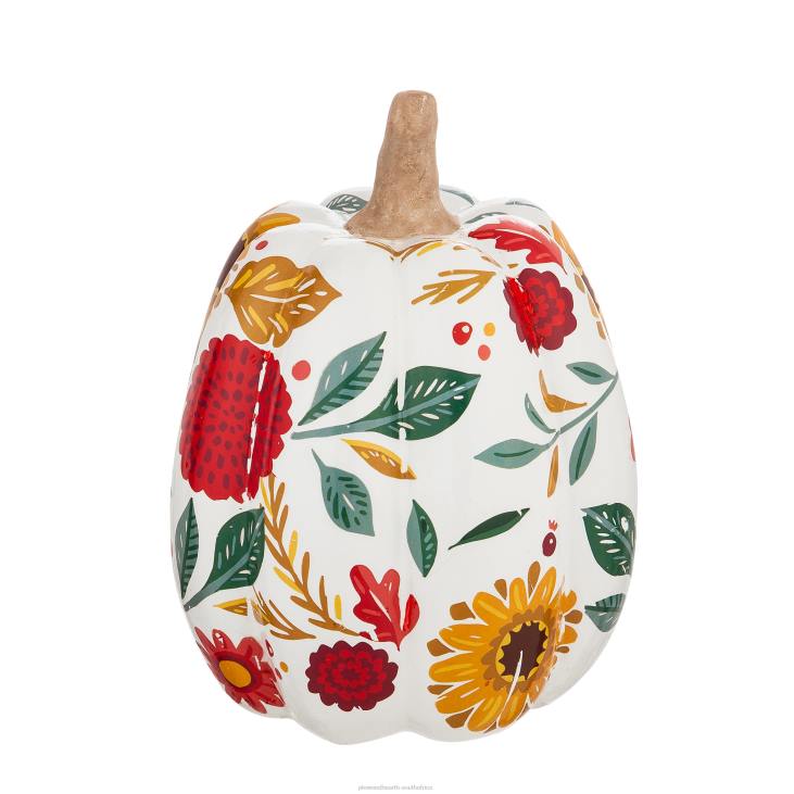 Houseware Plow & Hearth Indoor/Outdoor Printed Ceramic Pumpkins, Set of 3 NFLB2381