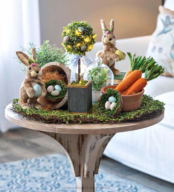 Houseware Plow & Hearth Lighted Artificial Topiary Table Decor NFLB2433