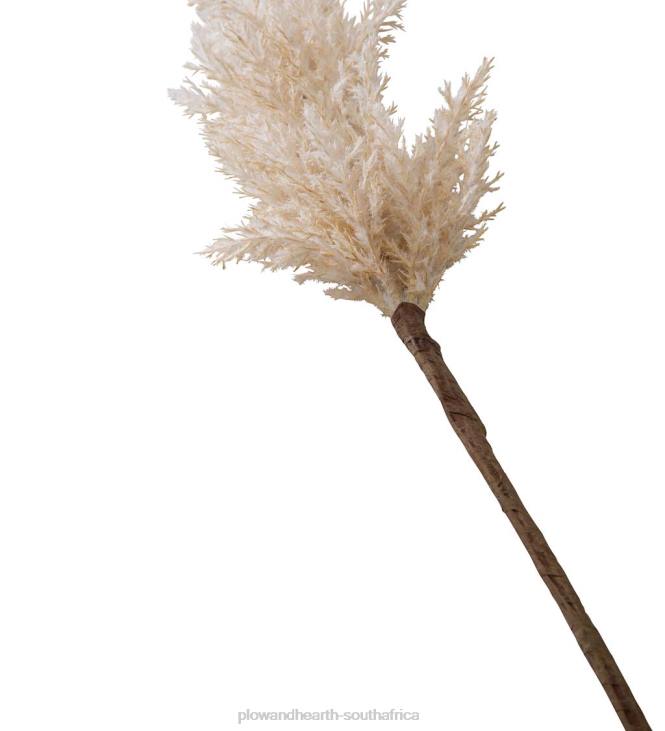 Houseware Plow & Hearth Lighted Faux Pampas Grass Branches, Set of 2 - Caramel NFLB2335