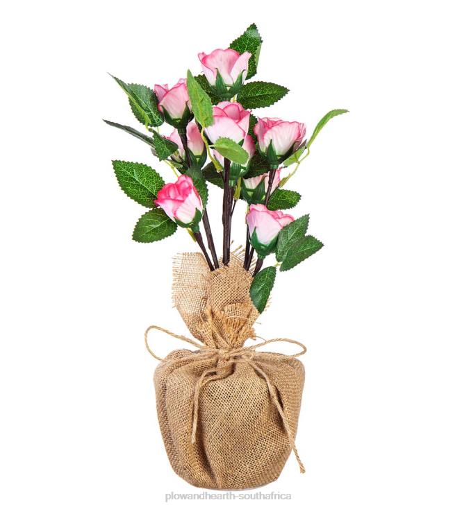 Houseware Plow & Hearth Lighted Rose Bouquet Table Decor NFLB2408