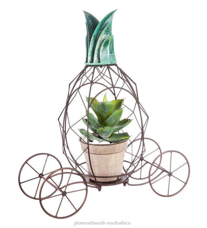 Houseware Plow & Hearth Metal Pineapple Plant Stand NFLB2403
