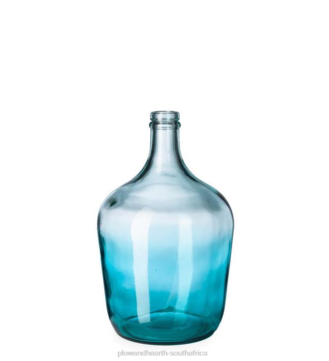 Houseware Plow & Hearth Ocean Blue Recycled Glass Vases NFLB2430