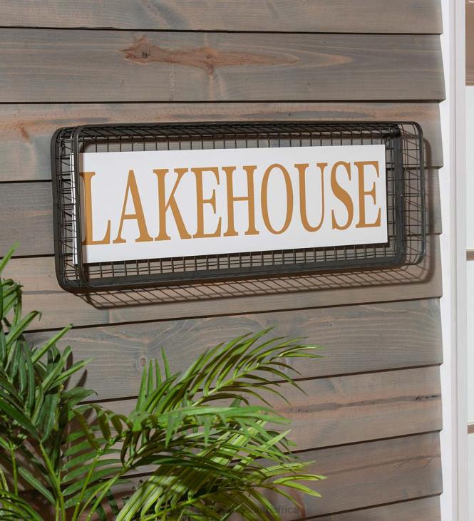 Houseware Plow & Hearth Outdoor Metal Lakehouse Sign NFLB2484