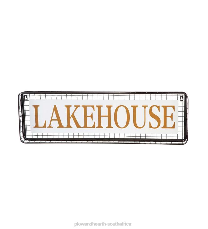 Houseware Plow & Hearth Outdoor Metal Lakehouse Sign NFLB2484