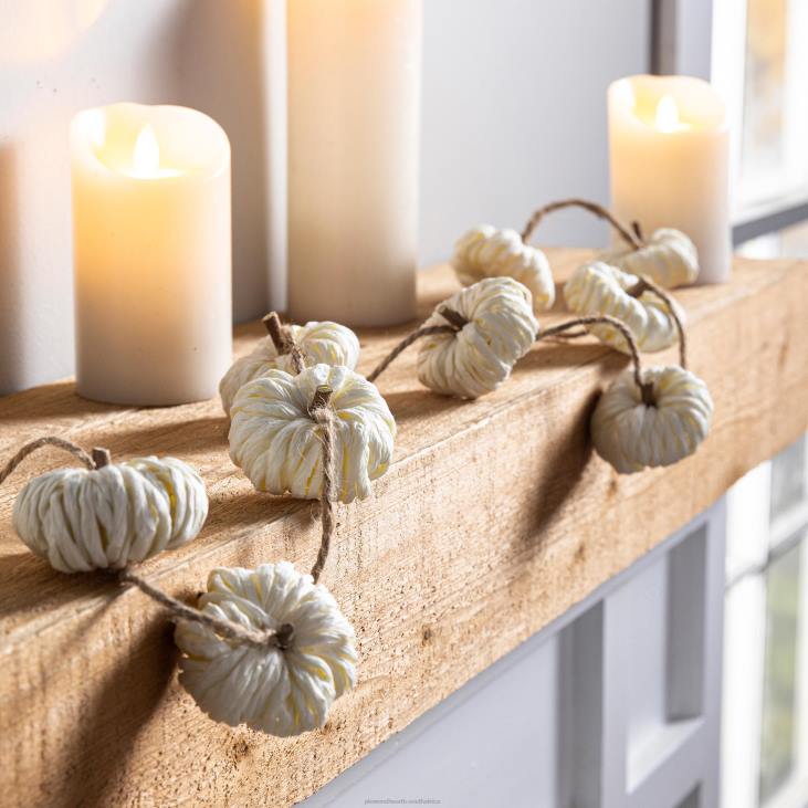 Houseware Plow & Hearth Paper Pumpkin Rope Garland NFLB2354