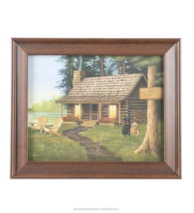Houseware Plow & Hearth Personalized Cabin Framed Print NFLB2444
