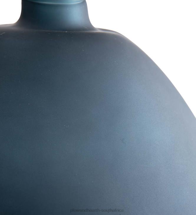 Houseware Plow & Hearth Recycled Round Frosted Gray Glass Balloon Vase - Gray NFLB2473