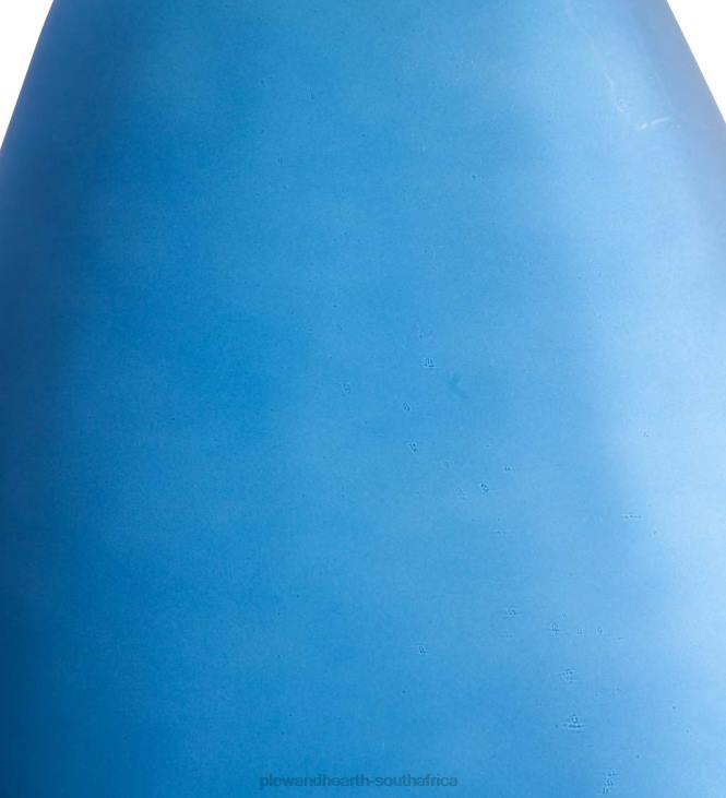 Houseware Plow & Hearth Recycled Tall Frosted Glass Balloon Vase - Navy NFLB2471