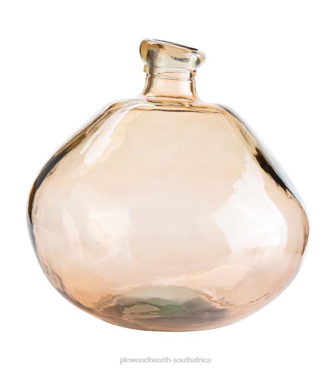 Houseware Plow & Hearth Smoky Blue Recycled Glass Balloon Vase NFLB2393