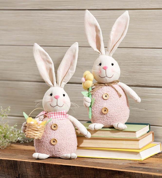 Houseware Plow & Hearth Springtime Table Bunnies, Set of 2 NFLB2396