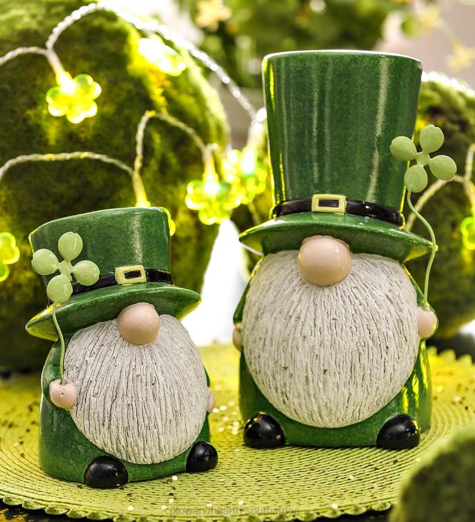 Houseware Plow & Hearth St. Patrick's Day Gnomes, Set of 2 NFLB2452