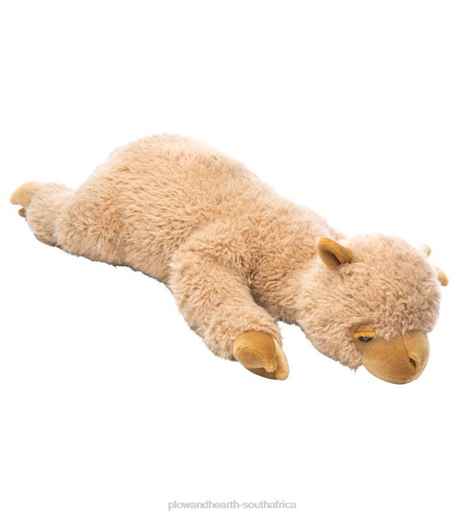 Houseware Plow & Hearth Allie Alpaca Plush Cuddle Animal Body Pillow - Tan NFLB2489