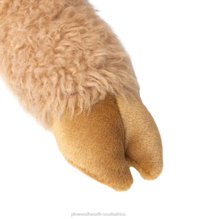 Houseware Plow & Hearth Allie Alpaca Plush Cuddle Animal Body Pillow - Tan NFLB2489