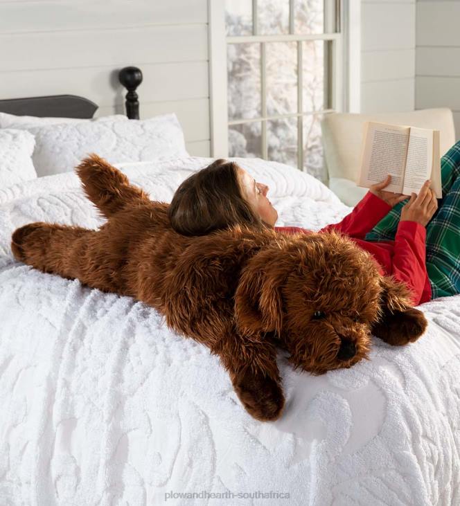 Houseware Plow & Hearth Labradoodle Plush Cuddle Animal Body Pillow NFLB2488