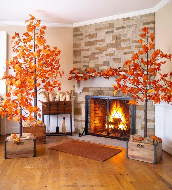 Houseware Plow & Hearth Indoor/Outdoor Lighted Maple Leaf Garland with 24 Lights NFLB2499