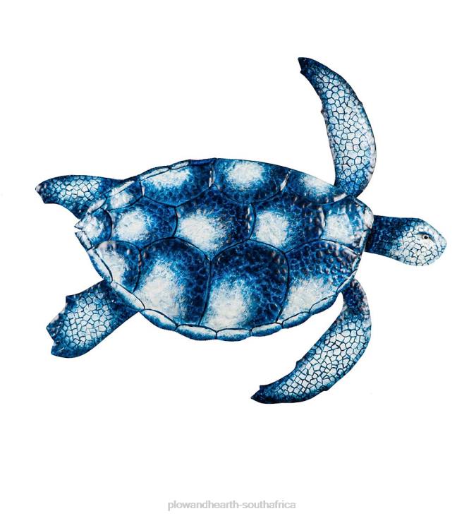 Houseware Plow & Hearth Blue and White Sea Turtle Wall Art NFLB2461