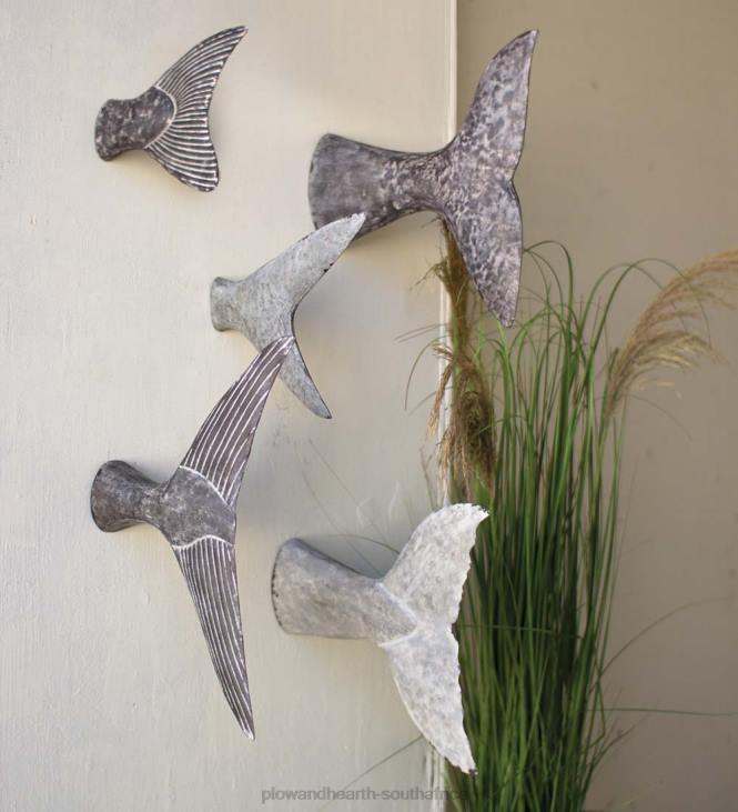 Houseware Plow & Hearth Fish Tail Wall Sculptures, Set of 5 NFLB2539