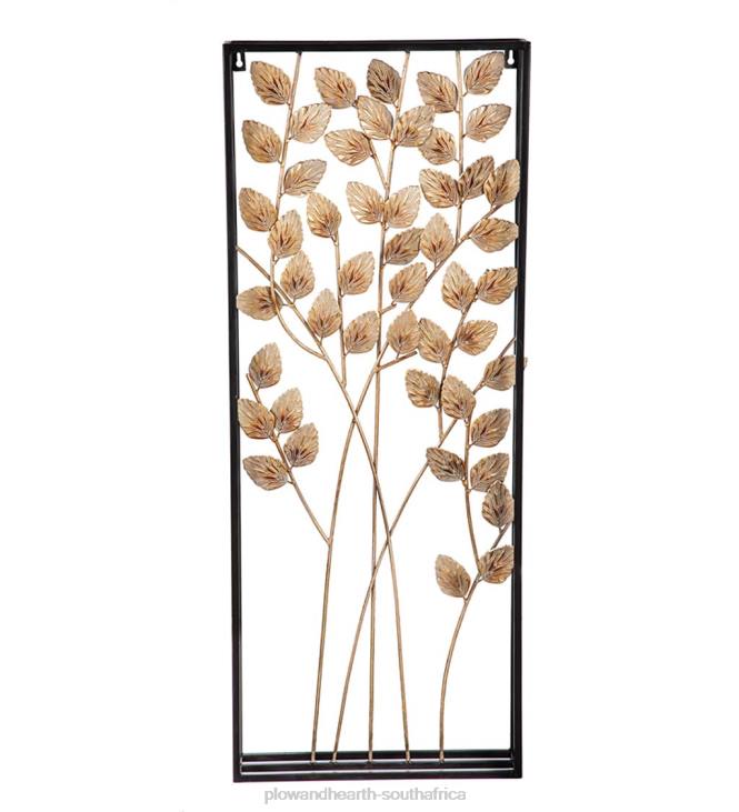 Houseware Plow & Hearth Framed Metal 3D Leaf and Branch Wall Art NFLB2350