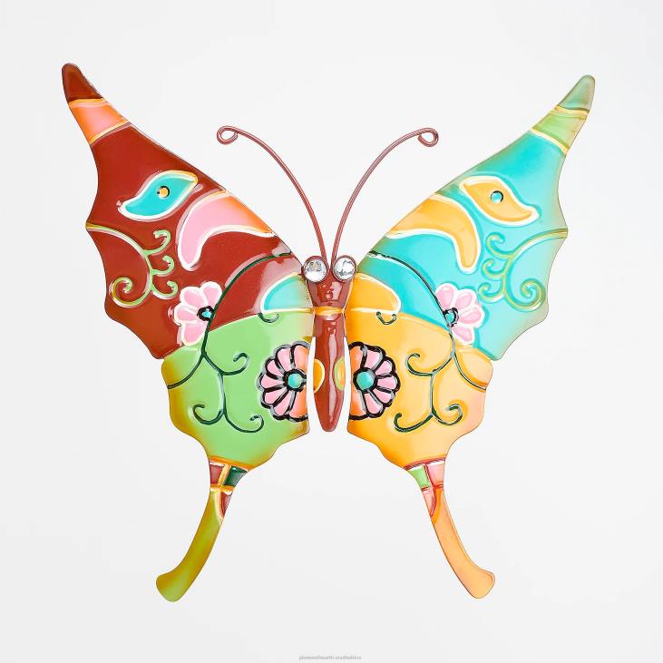 Houseware Plow & Hearth Indoor/Outdoor Metal Talavera Butterfly Wall Art NFLB102