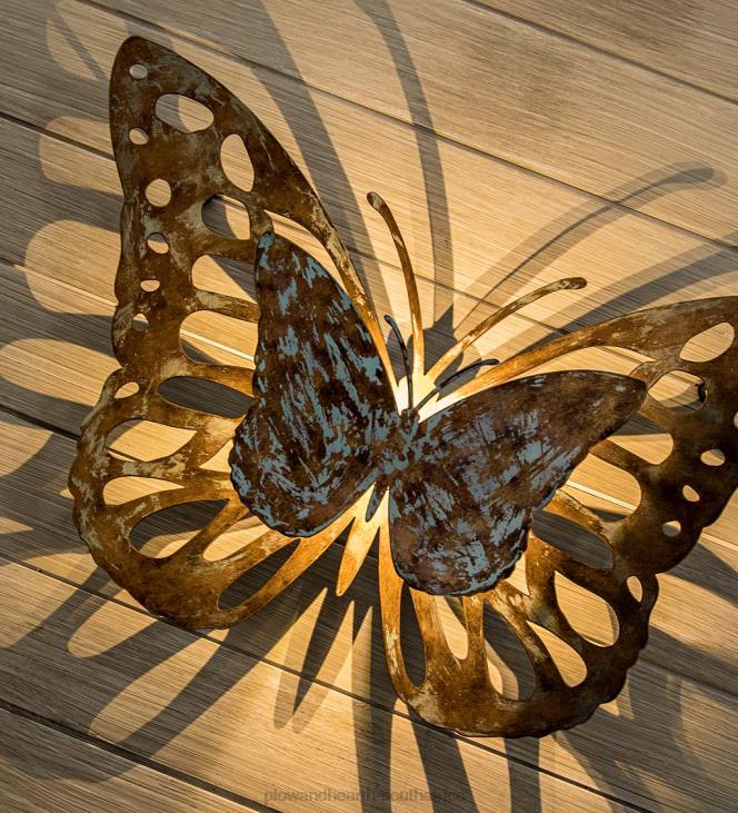 Houseware Plow & Hearth Lighted Laser-Cut Butterfly Wall Art NFLB2387