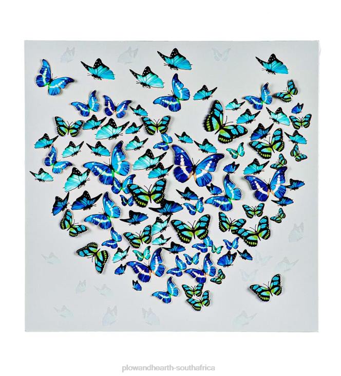 Houseware Plow & Hearth Lighted Metallic Butterfly Wall Art NFLB2421