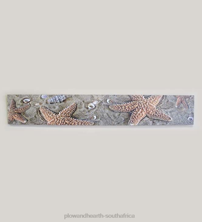 Houseware Plow & Hearth Mill Wood Starfish Wall Art NFLB2540